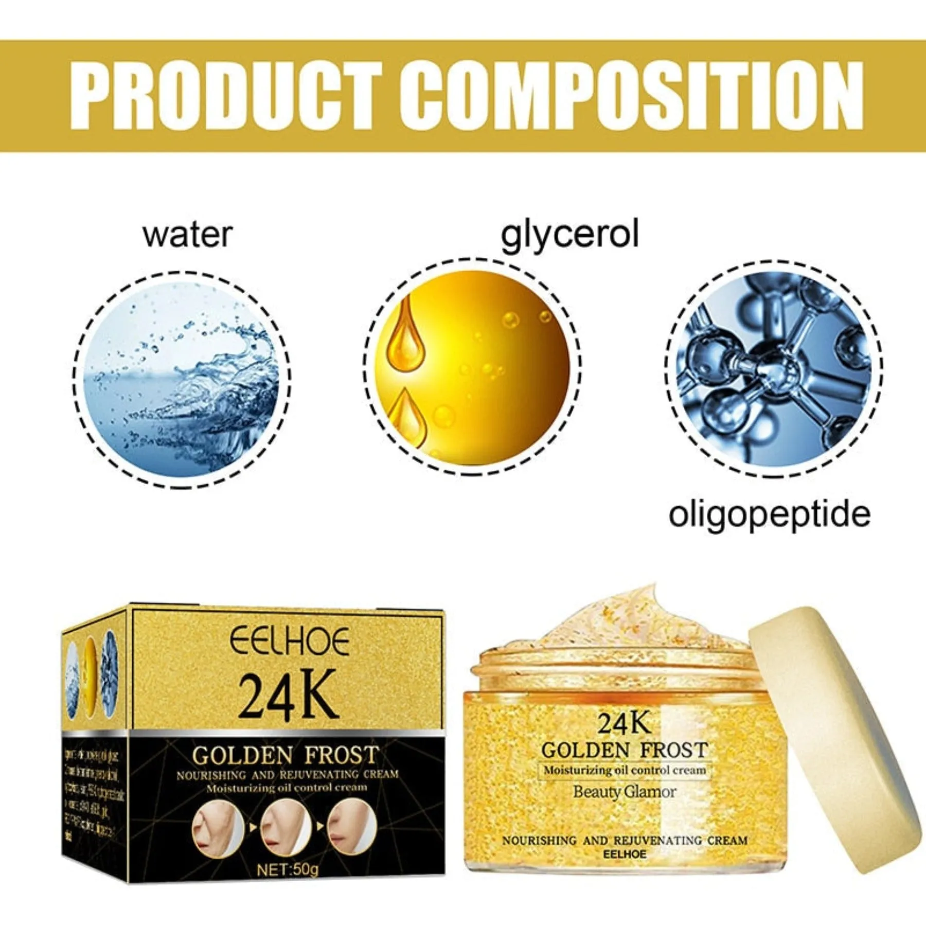 24K Gold Wrinkle Cream Firming Anti Aging Face Lifting Serum