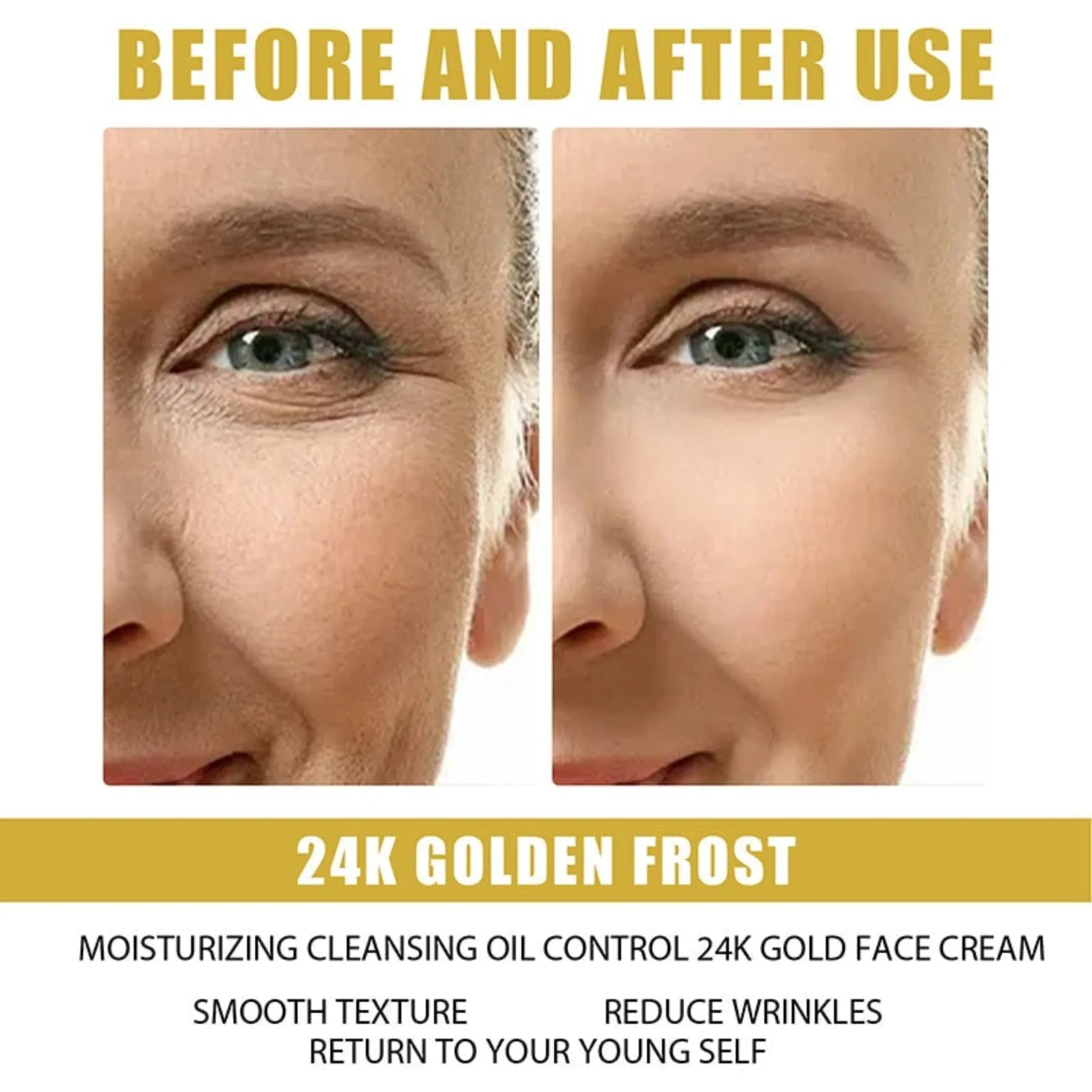 24K Gold Wrinkle Cream Firming Anti Aging Face Lifting Serum