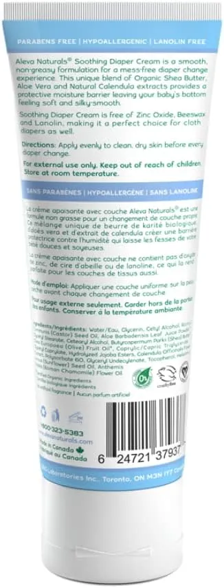 Aleva Soothing Diaper Cream 100ml *Certified Organic