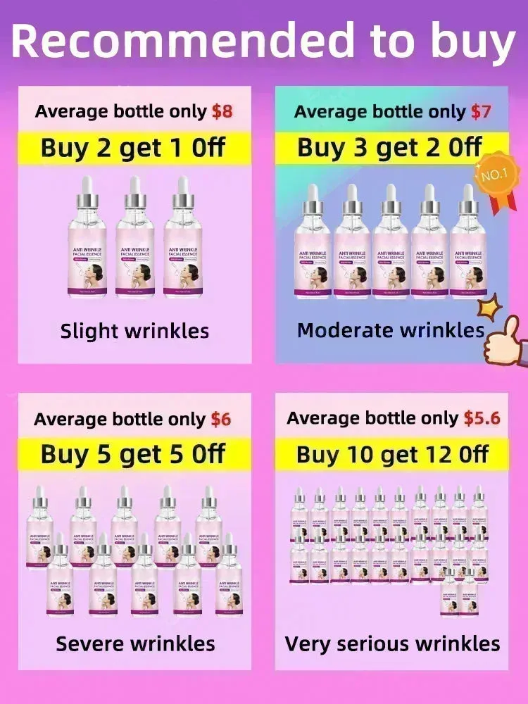 Anti Wrinkle Serum Instant Anti Wrinkle Aging Effect Remove Facial Wrinkles Fine Lines Around The Eyes Crow's Feet Neck Wrinkl Serum Facial