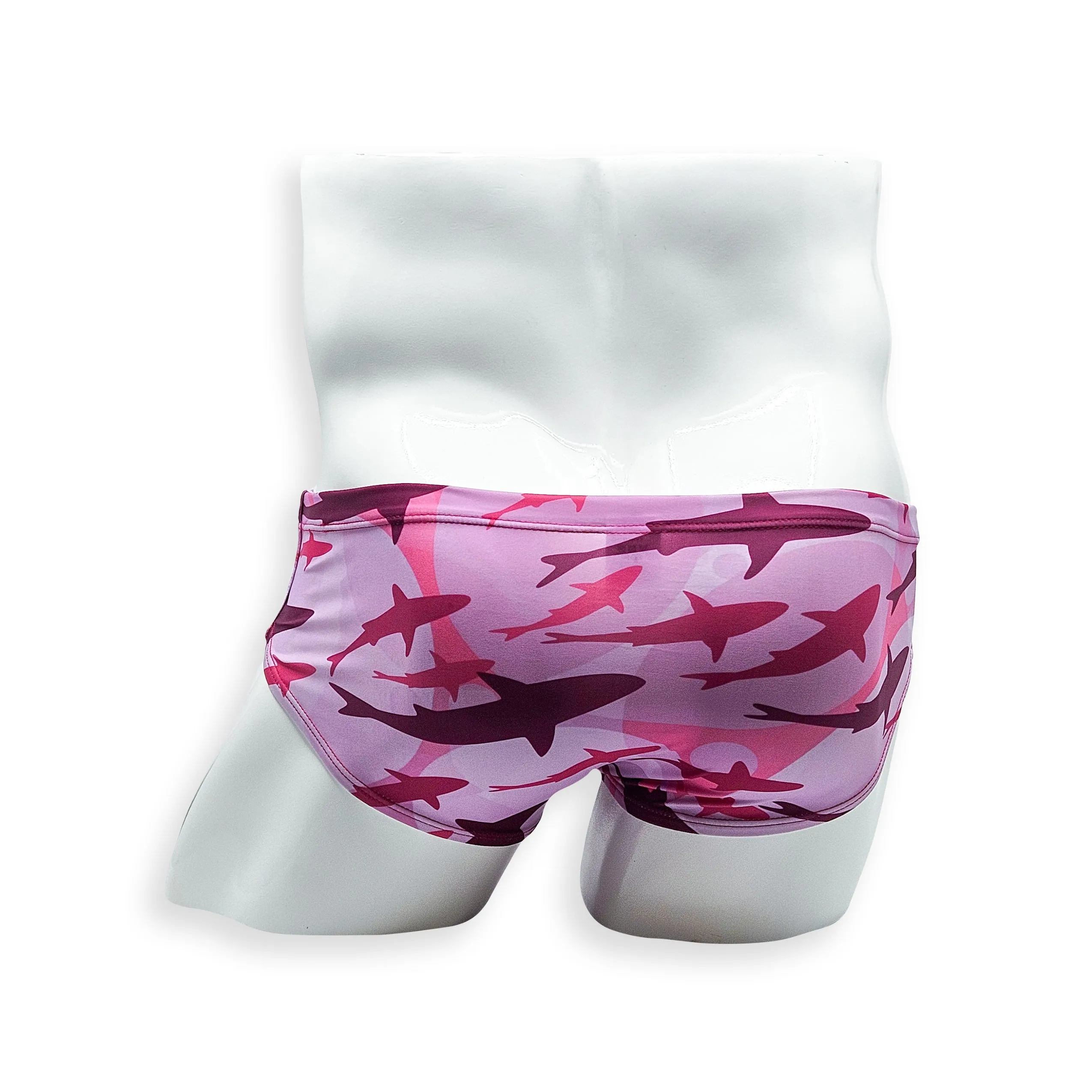 Basic Swim Brief - Pink Shark