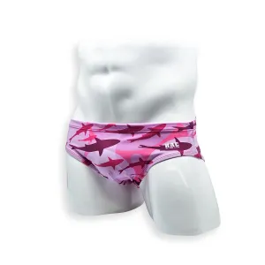 Basic Swim Brief - Pink Shark