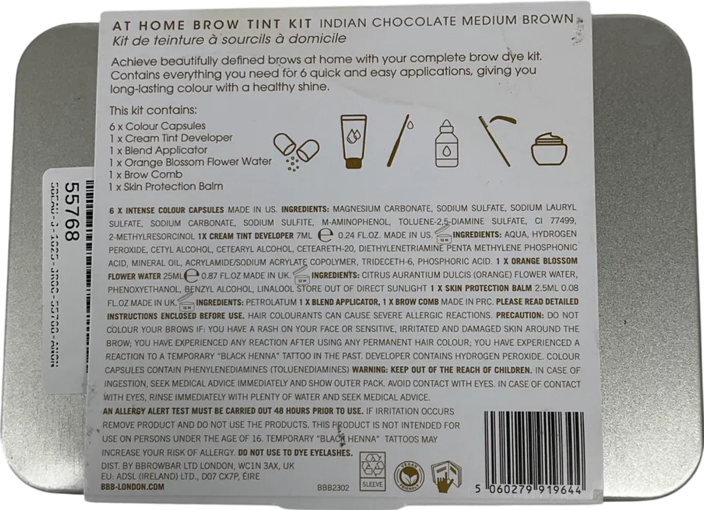 BBB London At Home Brow Tint Kit Medium Brown One size