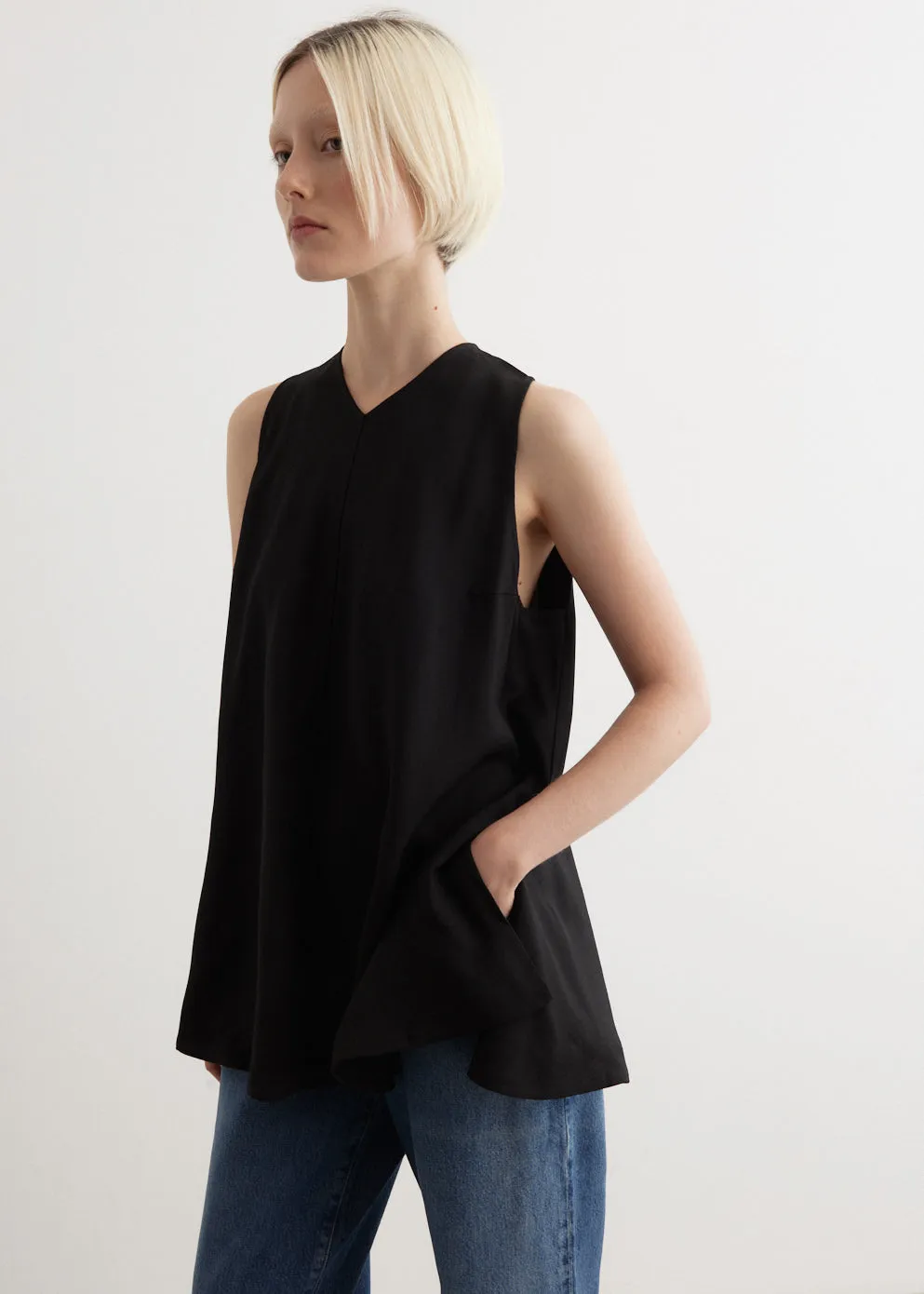 Forres Sleeveless V-Neck Top