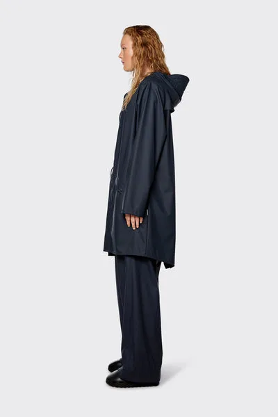 LONG 'Rains' Waterproof Jacket: NAVY