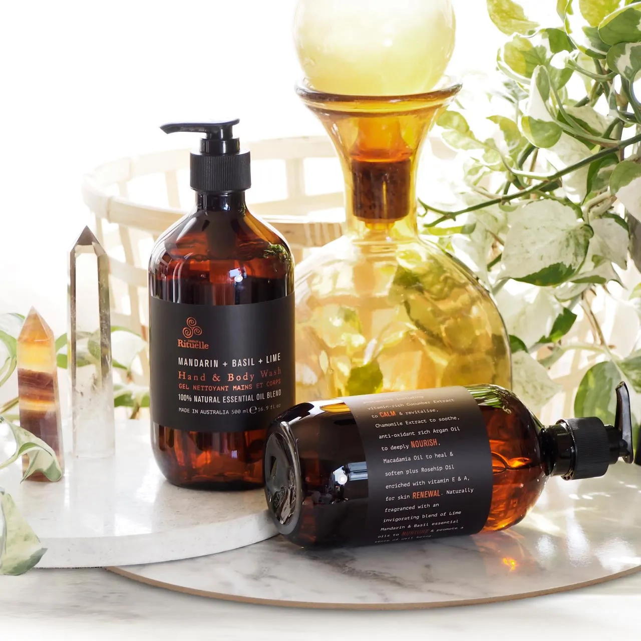Mandarin, Basil & Lime Cleanse & Nourish Gift Duet