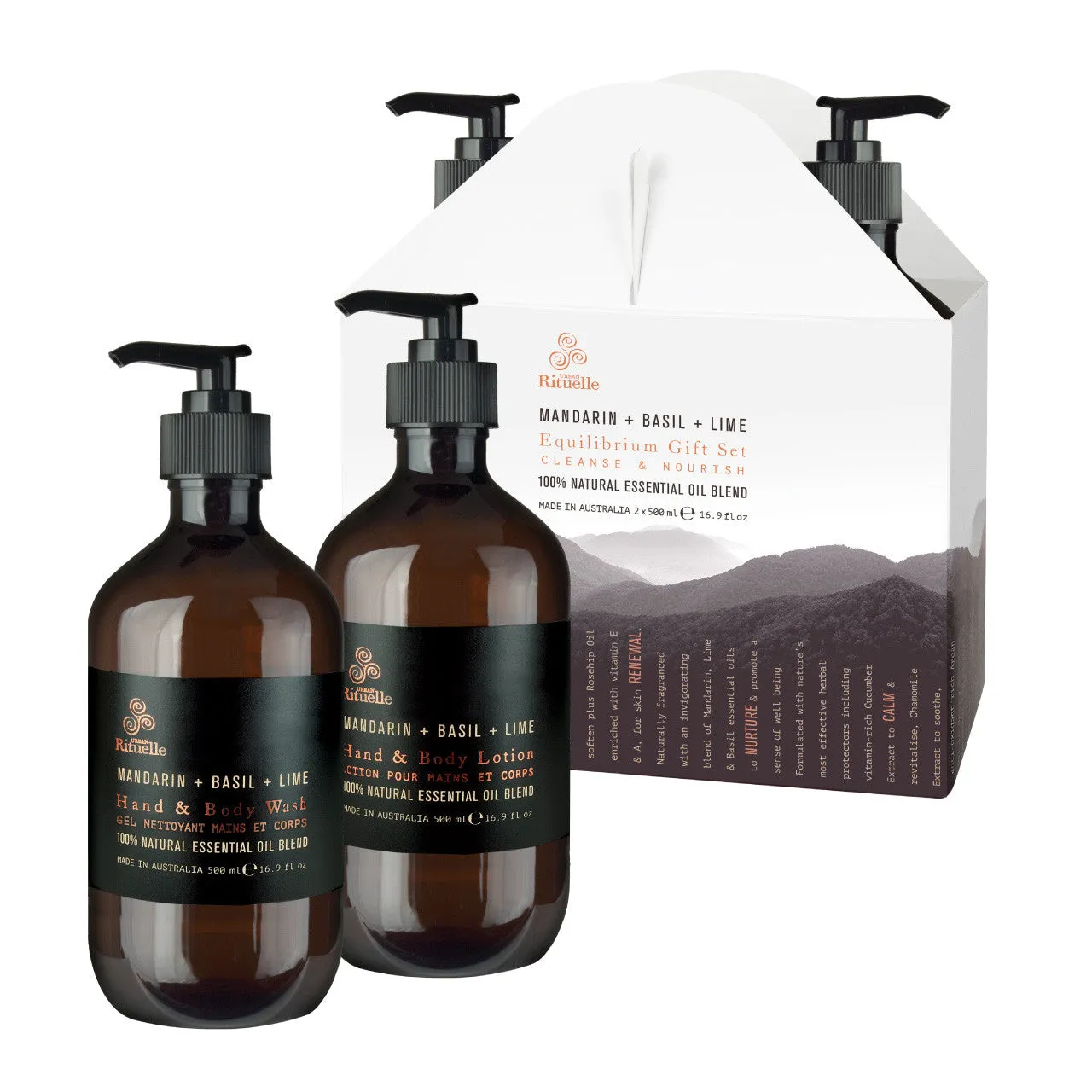 Mandarin, Basil & Lime Cleanse & Nourish Gift Duet