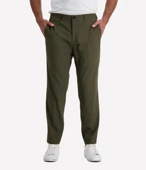 Mens Woven Pants in Dark Olive