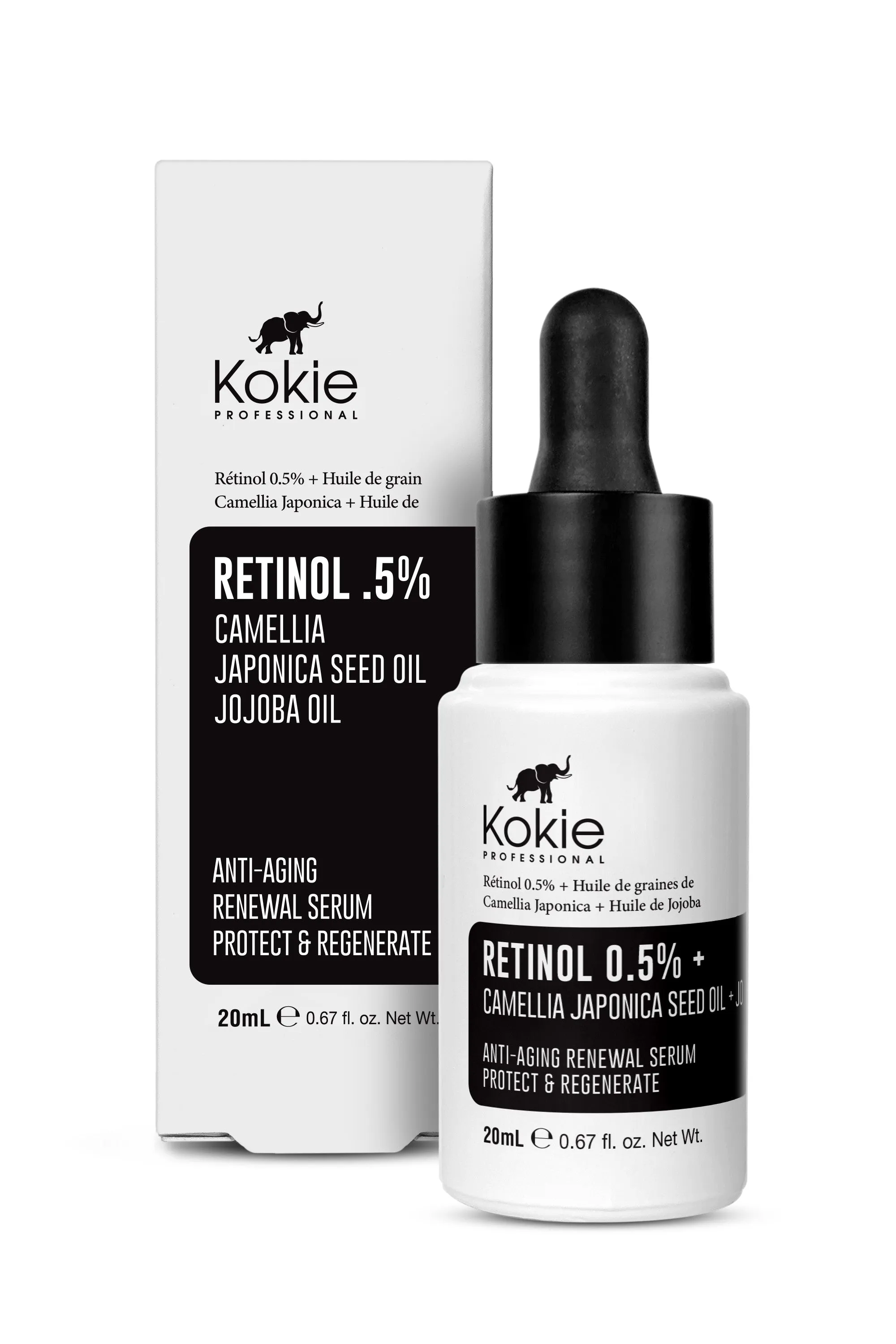 RETINOL 0.5%   CAMELLIA JAPONICA SEED OIL   JOJOBA OIL SERUM