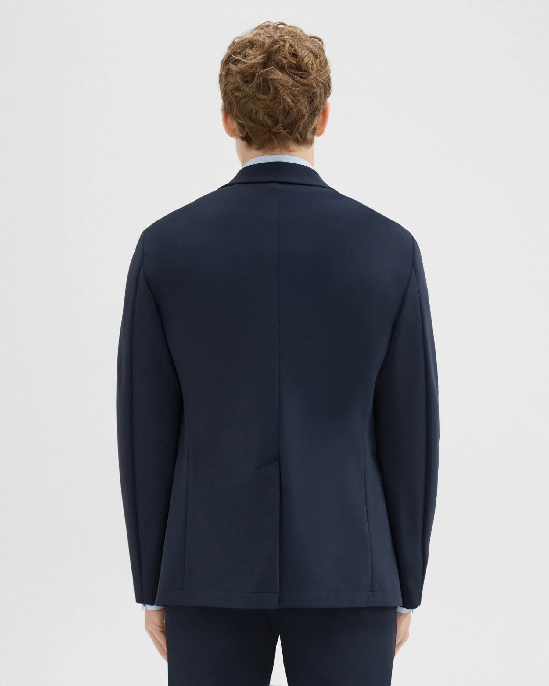 Theory Clinton Blazer in Precision Ponte in Baltic