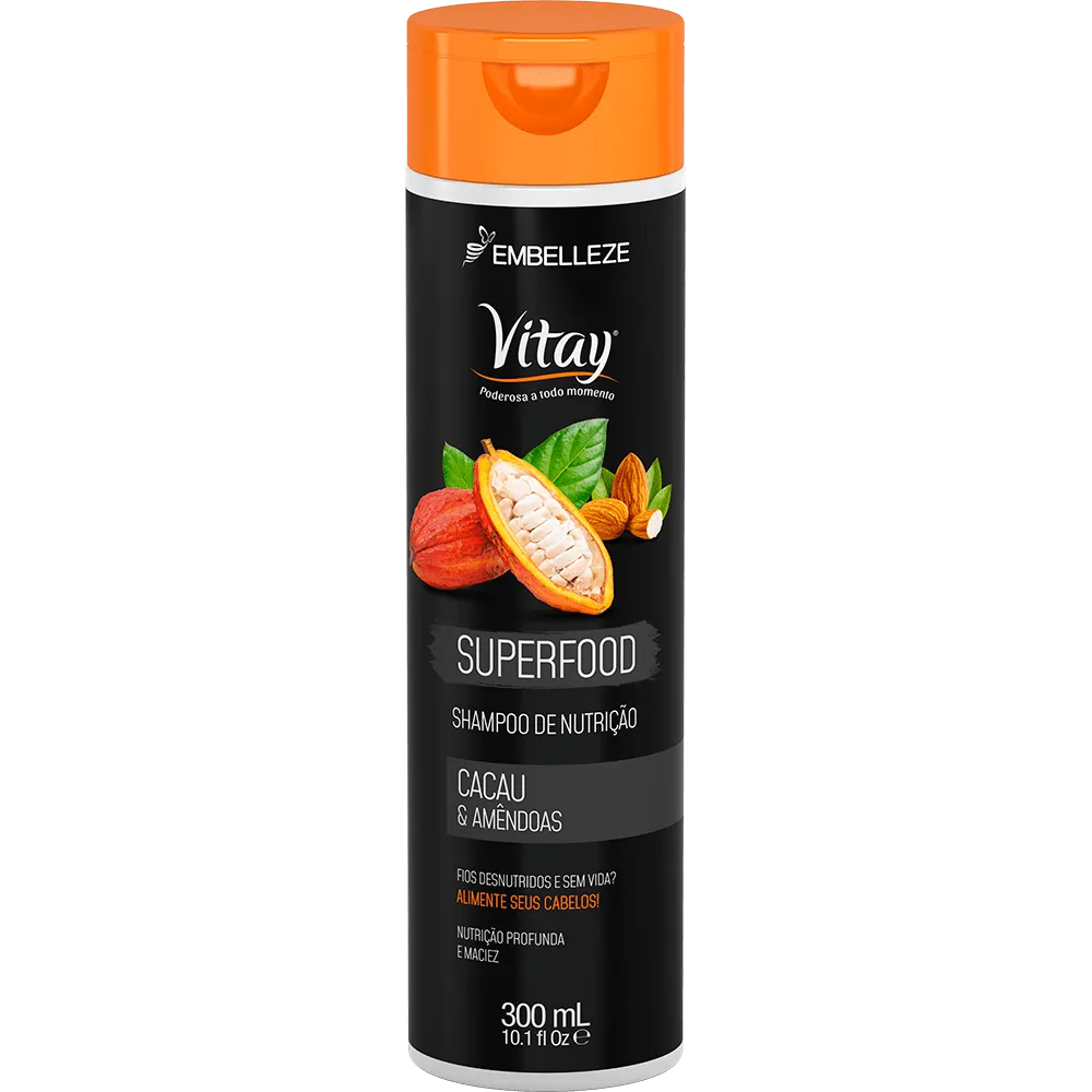 Vitay Shampoo Superfood Cocoa And Almonds 300ml