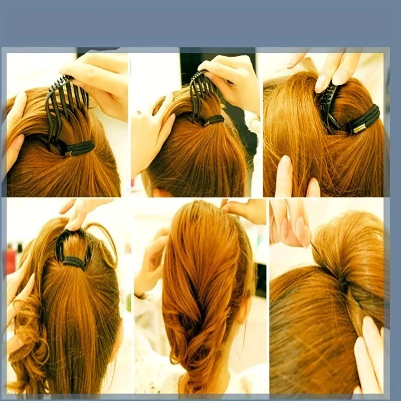 Women Fluffy Styling Hair Comb Clip (PACK OF 2)